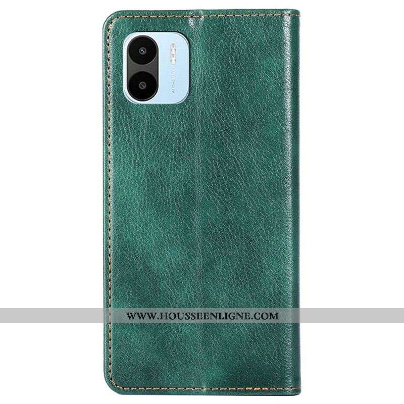 Flip Cover Xiaomi Redmi A1 Simili Cuir Coutures