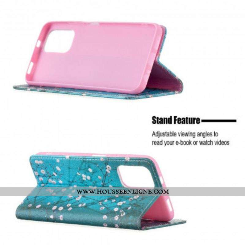 Flip Cover Xiaomi Redmi Note 10/10S/Poco M5s Branches Fleuries