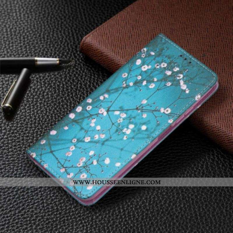Flip Cover Xiaomi Redmi Note 10/10S/Poco M5s Branches Fleuries