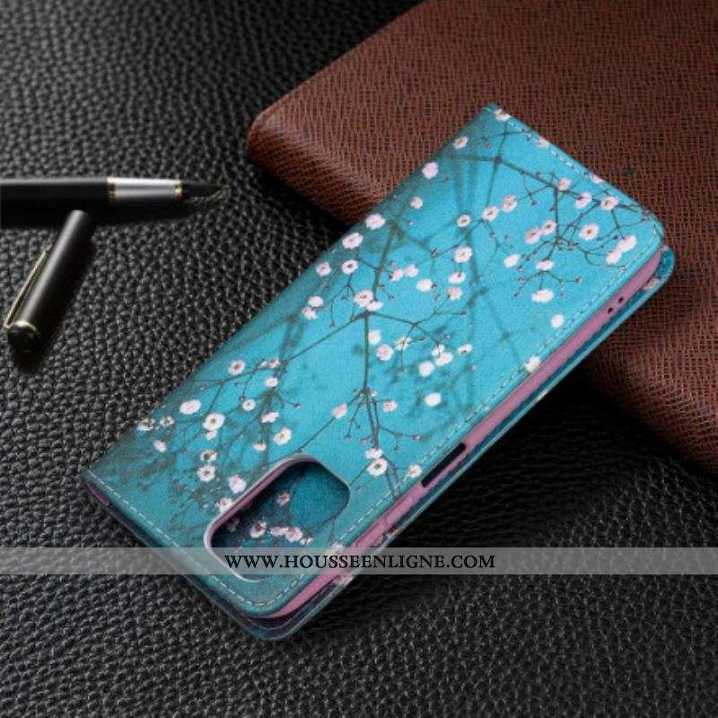 Flip Cover Xiaomi Redmi Note 10/10S/Poco M5s Branches Fleuries