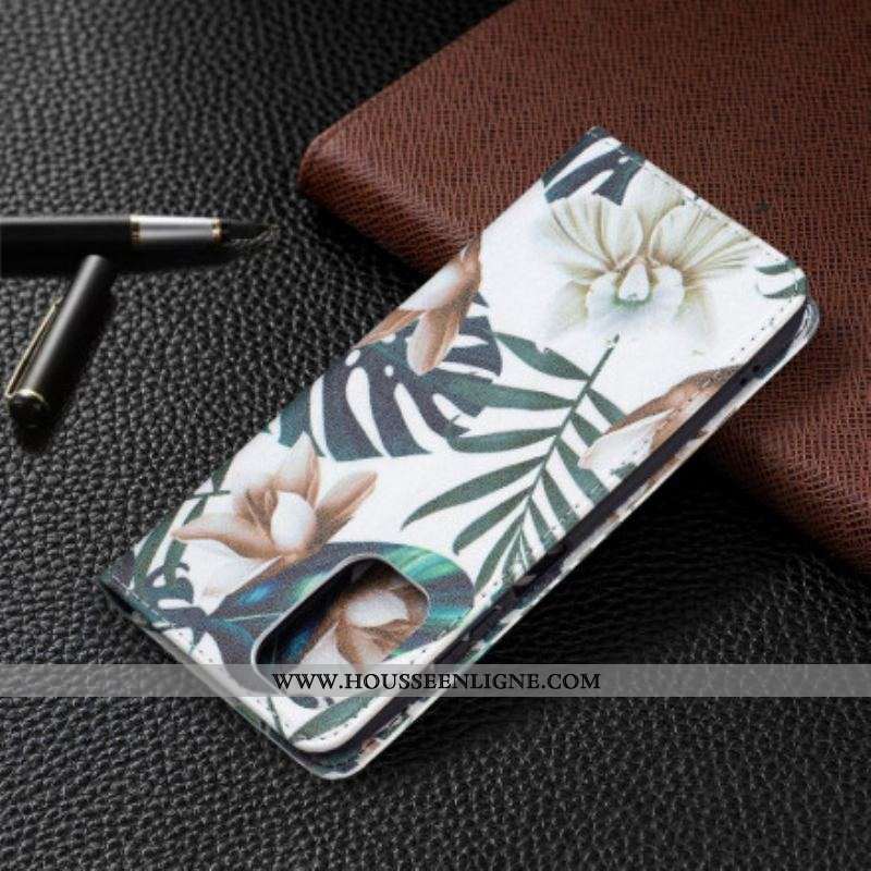 Flip Cover Xiaomi Redmi Note 10/10S/Poco M5s Feuilles