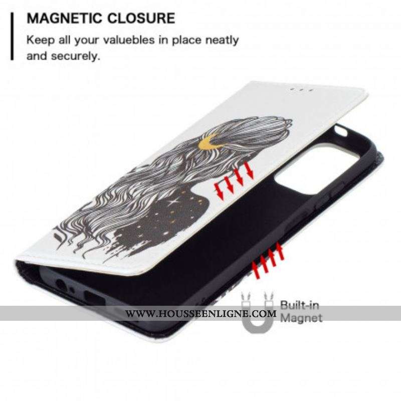 Flip Cover Xiaomi Redmi Note 10/10S/Poco M5s Jolie Chevelure