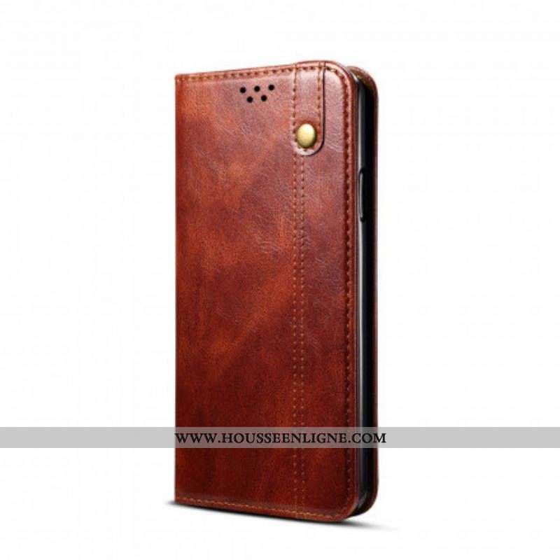 Flip Cover Xiaomi Redmi Note 10/10S/Poco M5s Simili Cuir Ciré