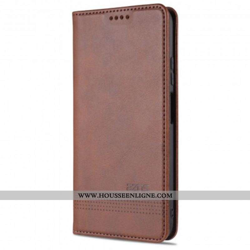 Flip Cover Xiaomi Redmi Note 10/10S/Poco M5s Style Cuir AZNS