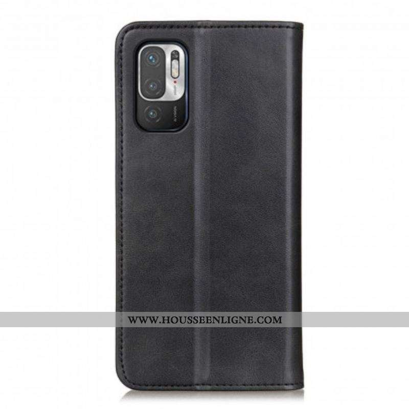 Flip Cover Xiaomi Redmi Note 10 5G / Poco M3 Pro 5G Cuir Fendu