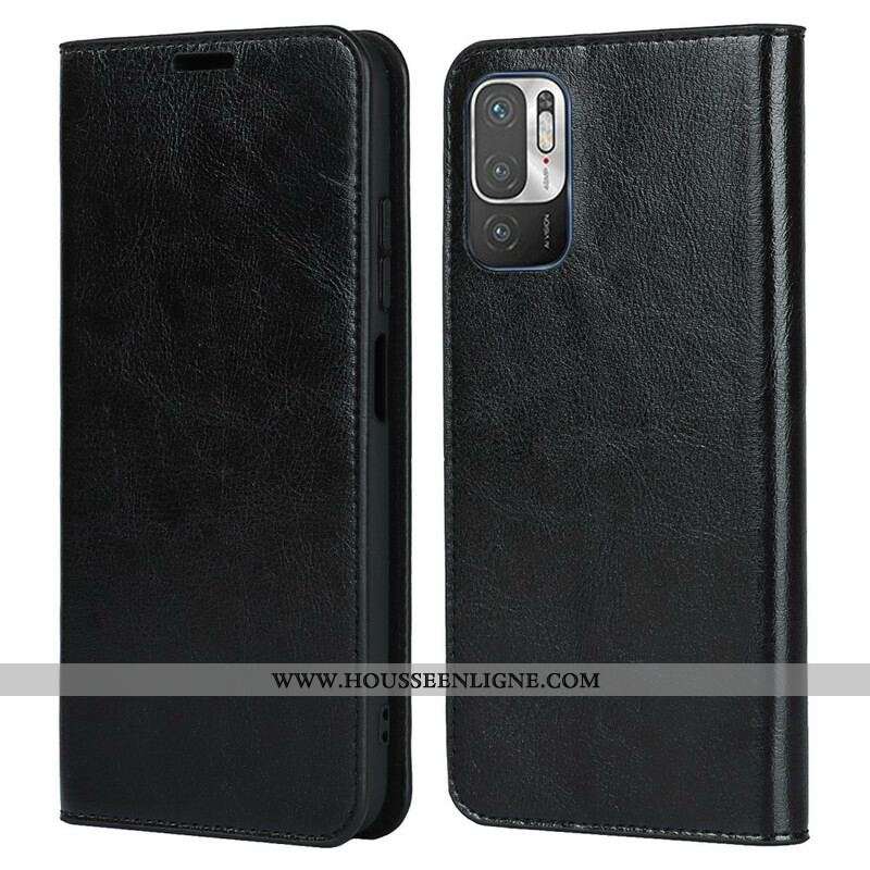 Flip Cover Xiaomi Redmi Note 10 5G / Poco M3 Pro 5G Cuir Véritable