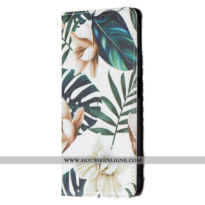 Flip Cover Xiaomi Redmi Note 10 5G / Poco M3 Pro 5G Feuilles