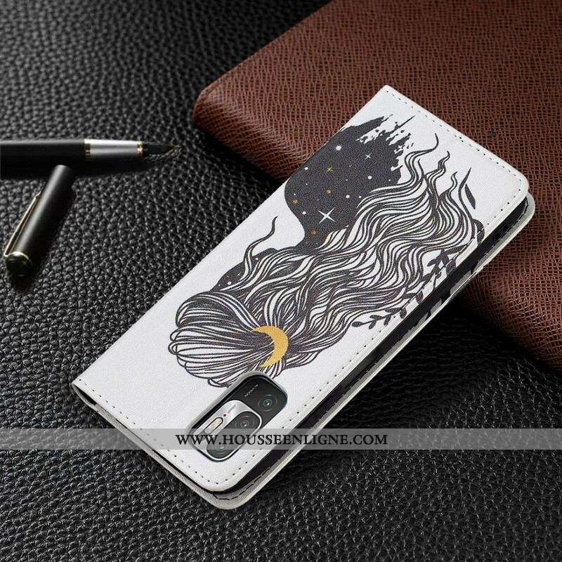 Flip Cover Xiaomi Redmi Note 10 5G / Poco M3 Pro 5G Jolie Chevelure