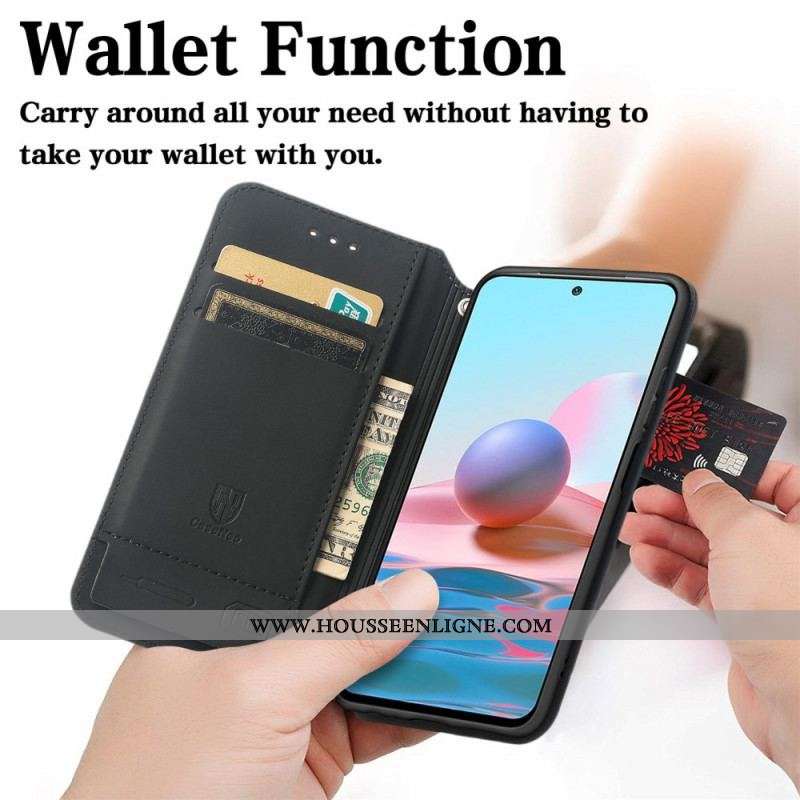 Flip Cover Xiaomi Redmi Note 10 Pro Design RFID Caseneo