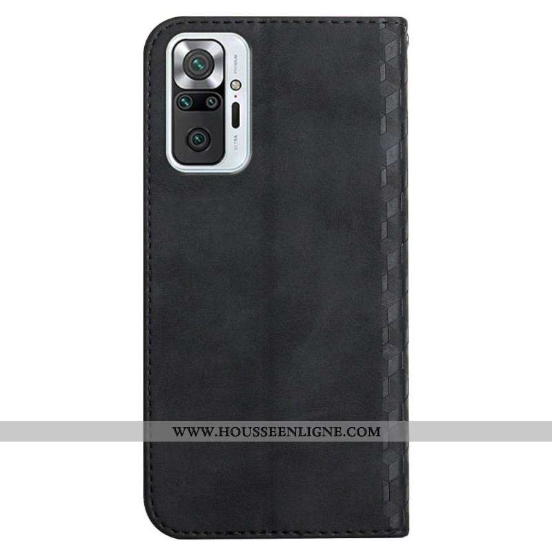 Flip Cover Xiaomi Redmi Note 10 Pro Effet Cuir Géo