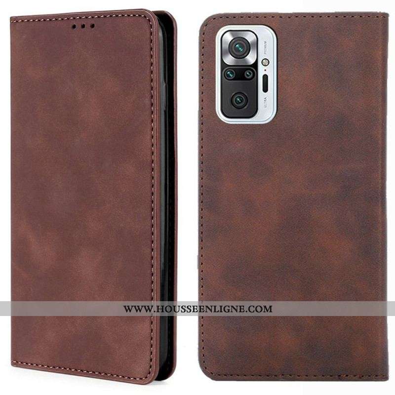 Flip Cover Xiaomi Redmi Note 10 Pro Skin-Touch Classique