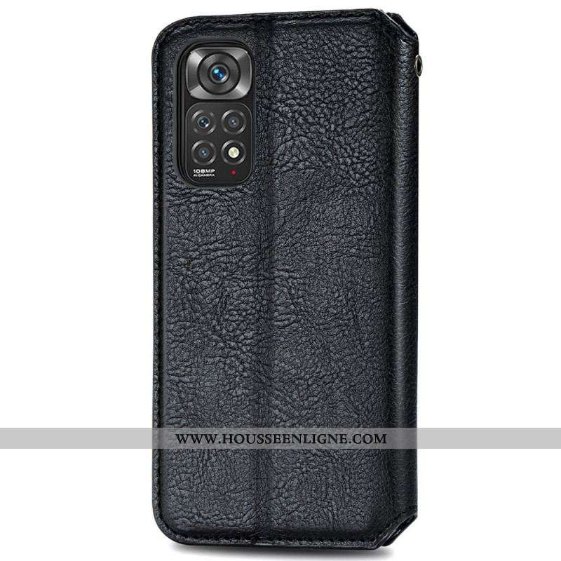 Flip Cover Xiaomi Redmi Note 11 / 11s Effet Cuir Texture Diamant