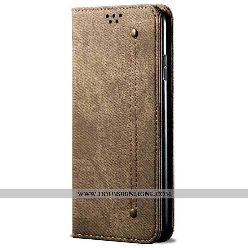 Flip Cover Xiaomi Redmi Note 11 / 11s Tissu Jeans