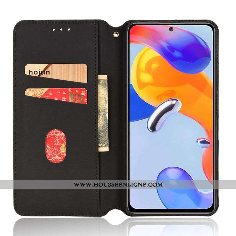 Flip Cover Xiaomi Redmi Note 11 Pro / Note 11 Pro 5G Effet Cuir Diamants 3D