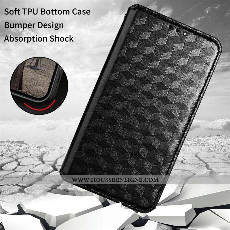 Flip Cover Xiaomi Redmi Note 11 Pro / Note 11 Pro 5G Effet Cuir Diamants 3D