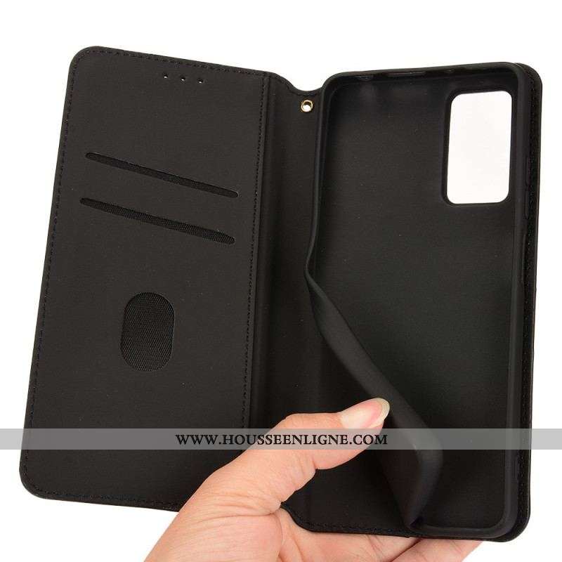 Flip Cover Xiaomi Redmi Note 11 Pro / Note 11 Pro 5G Effet Cuir Diamants 3D