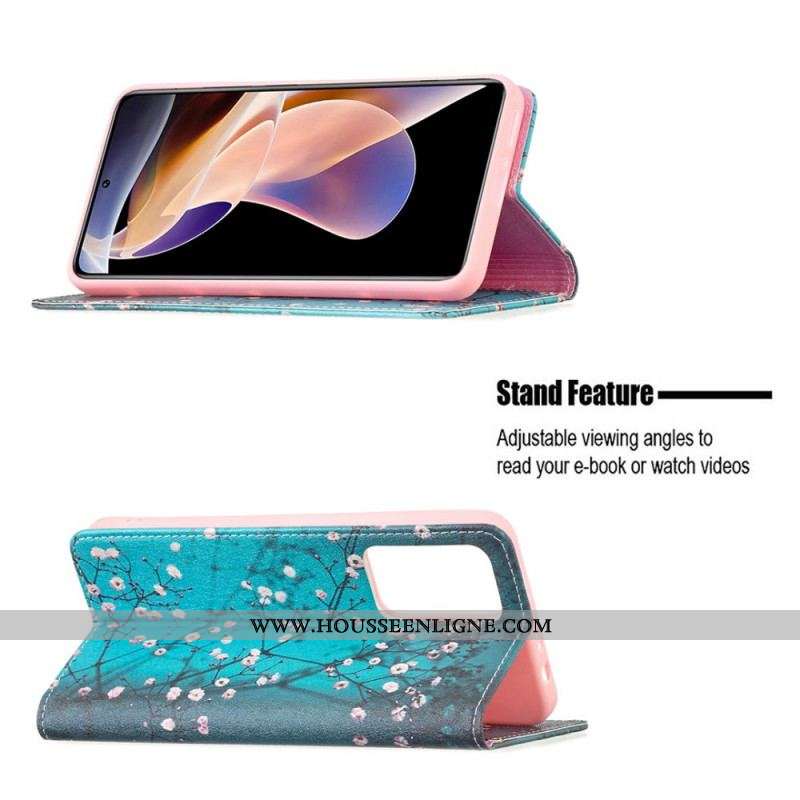 Flip Cover Xiaomi Redmi Note 11 Pro Plus 5G Branches Fleuries