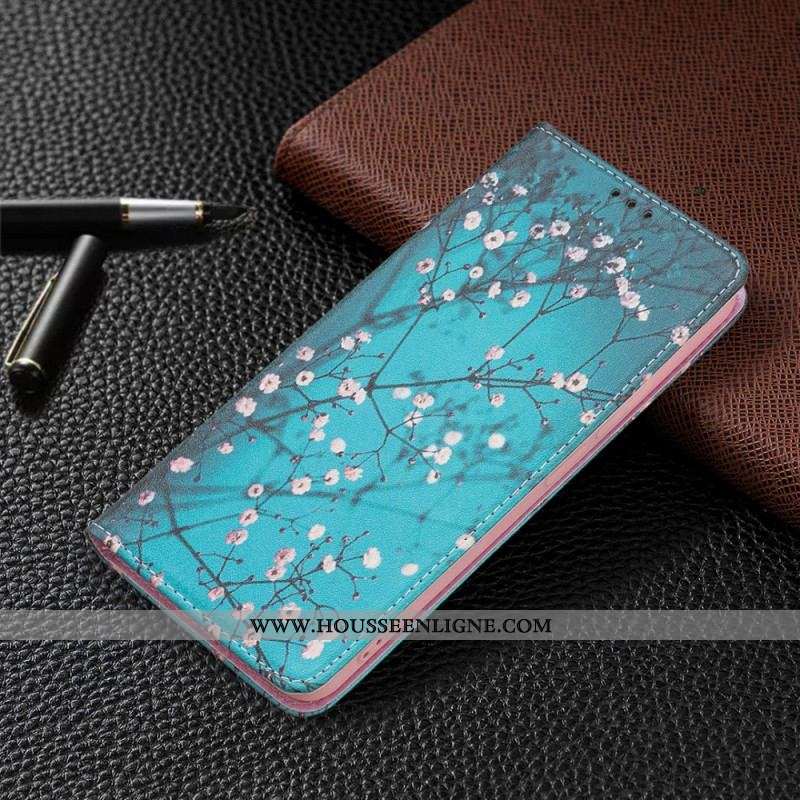 Flip Cover Xiaomi Redmi Note 11 Pro Plus 5G Branches Fleuries