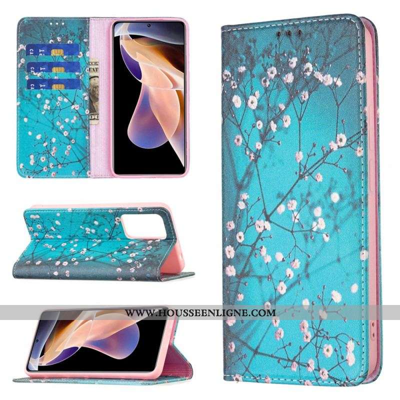 Flip Cover Xiaomi Redmi Note 11 Pro Plus 5G Branches Fleuries
