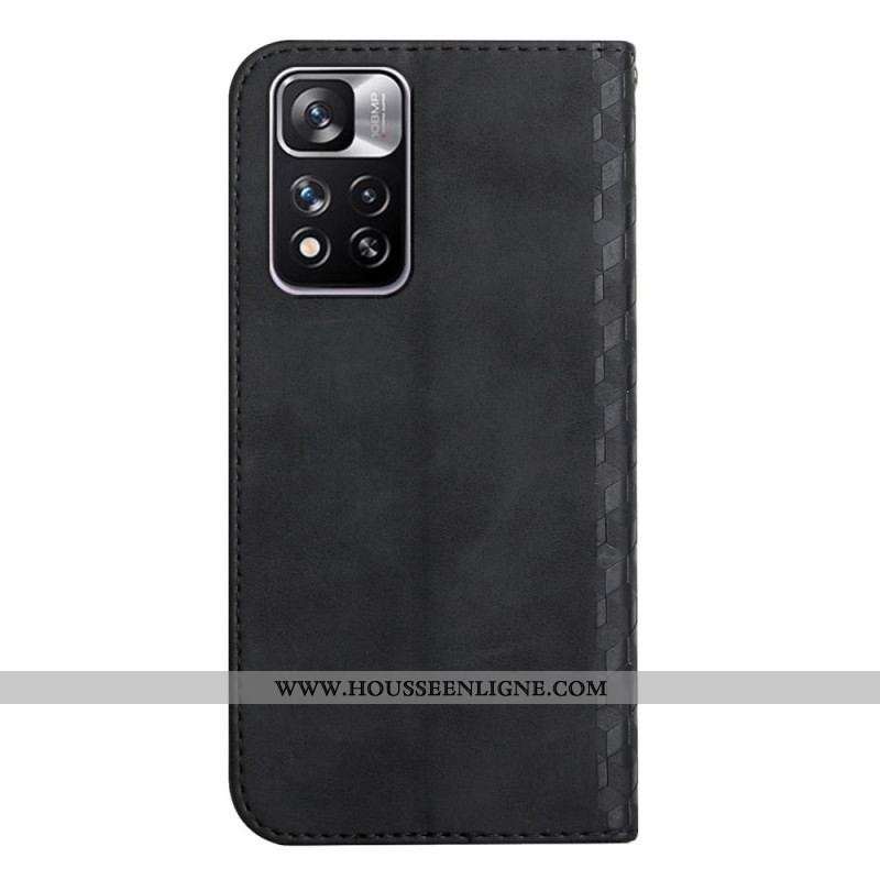 Flip Cover Xiaomi Redmi Note 11 Pro Plus 5G Effet Cuir Motif 3D