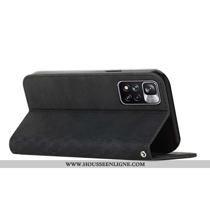 Flip Cover Xiaomi Redmi Note 11 Pro Plus 5G Effet Cuir Motif 3D