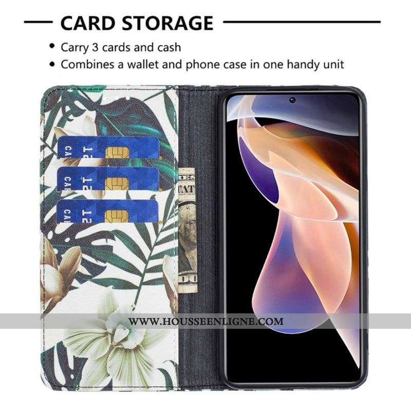 Flip Cover Xiaomi Redmi Note 11 Pro Plus 5G Feuilles