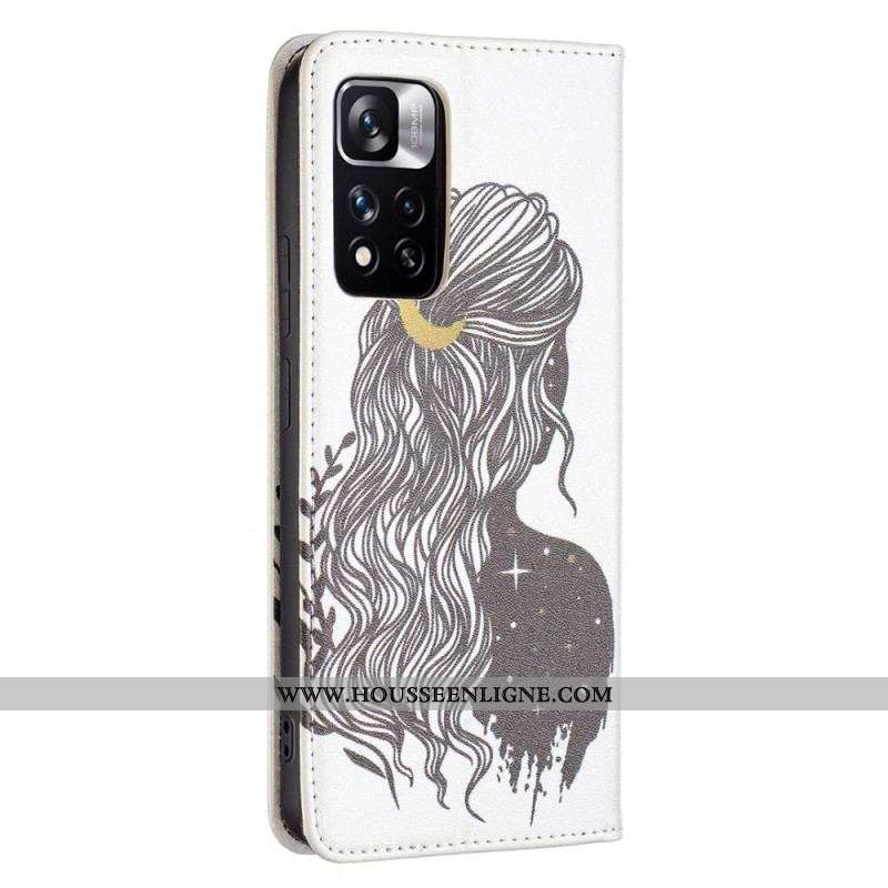 Flip Cover Xiaomi Redmi Note 11 Pro Plus 5G Jolie Chevelure