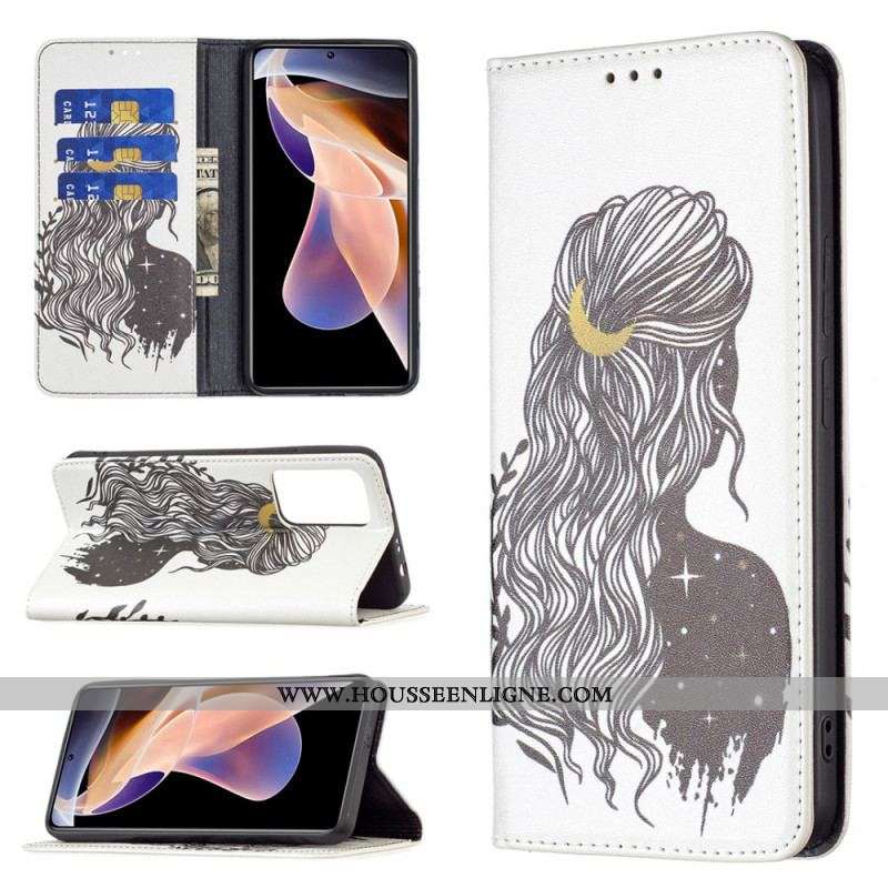 Flip Cover Xiaomi Redmi Note 11 Pro Plus 5G Jolie Chevelure