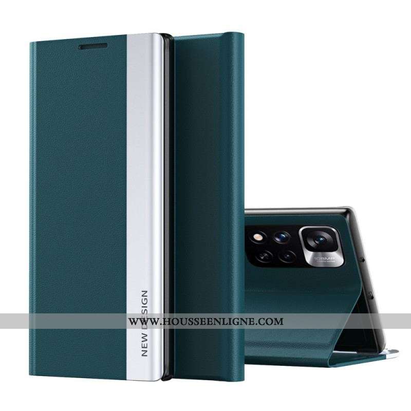 Flip Cover Xiaomi Redmi Note 11 Pro Plus 5G Simili Cuir New Design