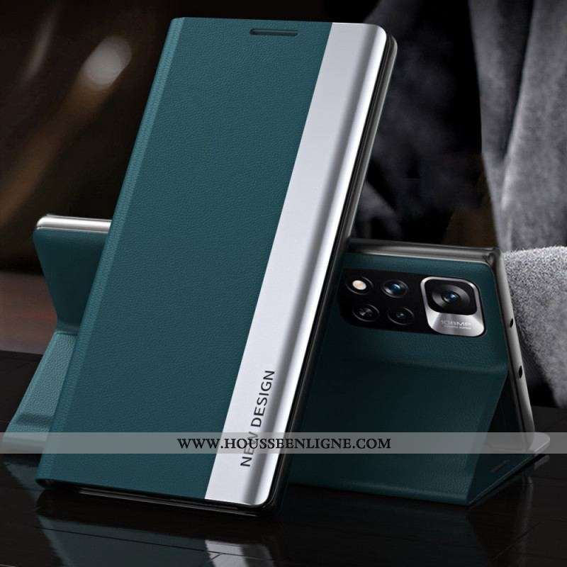 Flip Cover Xiaomi Redmi Note 11 Pro Plus 5G Simili Cuir New Design
