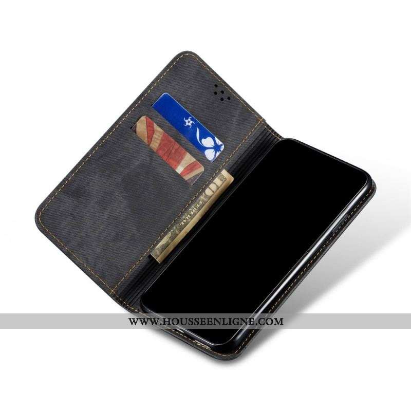 Flip Cover Xiaomi Redmi Note 11 Pro Plus 5G Tissu Jeans
