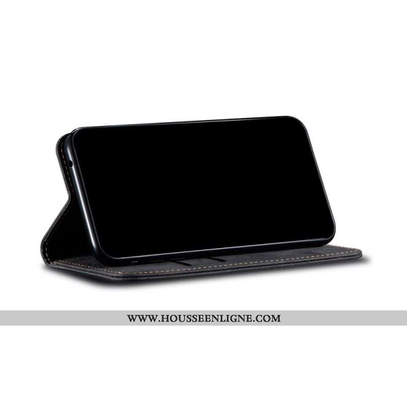 Flip Cover Xiaomi Redmi Note 11 Pro Plus 5G Tissu Jeans