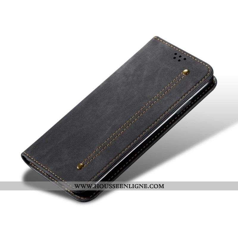 Flip Cover Xiaomi Redmi Note 11 Pro Plus 5G Tissu Jeans