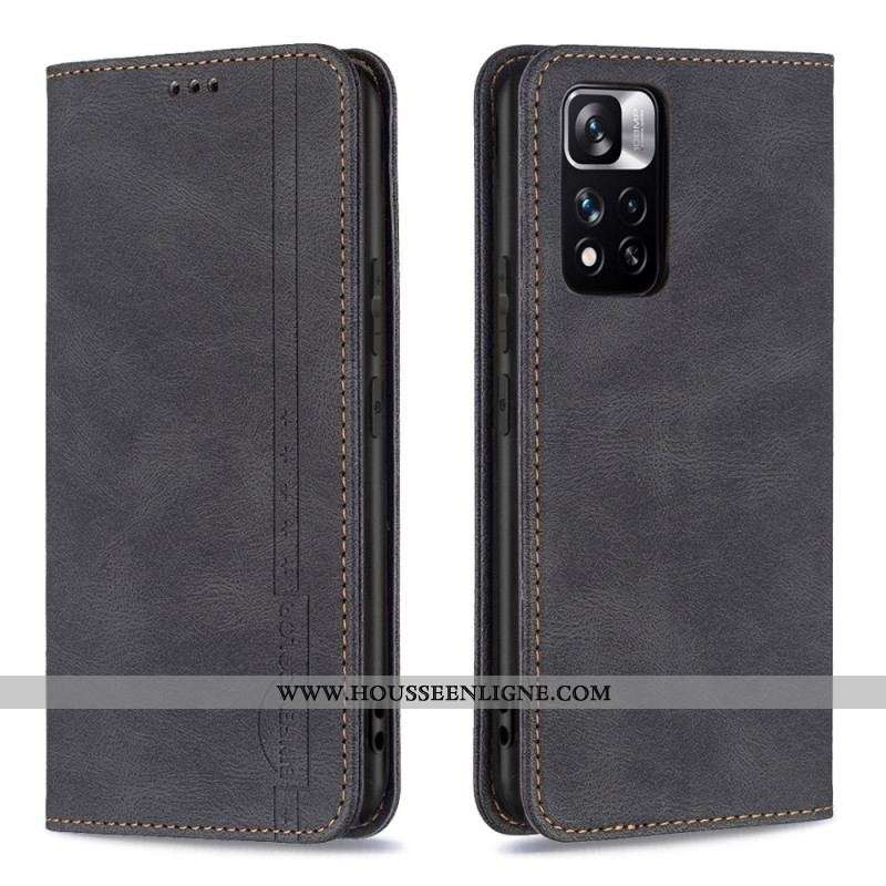 Flip Cover Xiaomi Redmi Note 11 Pro Plus Binfen Color RFID Couture