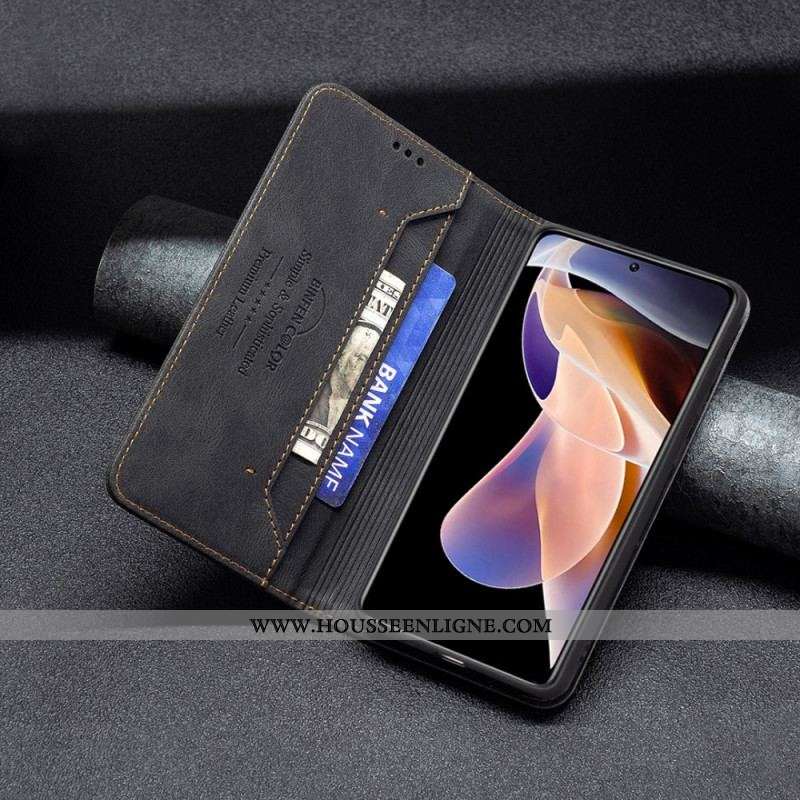 Flip Cover Xiaomi Redmi Note 11 Pro Plus Binfen Color RFID Couture