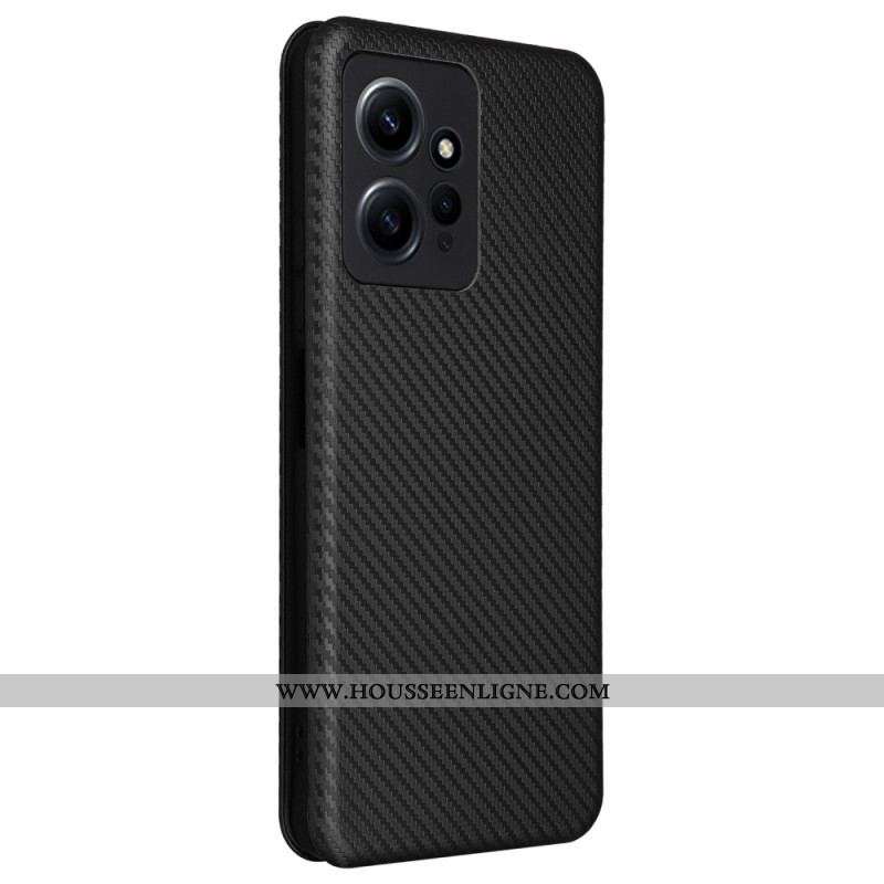 Flip Cover Xiaomi Redmi Note 12 4G Fibre Carbone