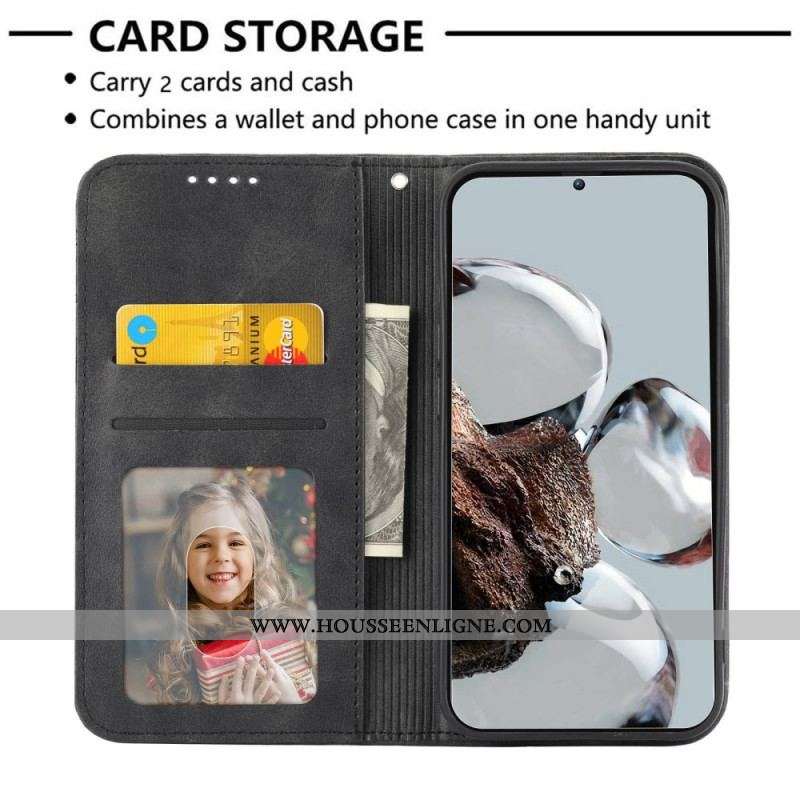 Flip Cover Xiaomi Redmi Note 12/Poco X5 5G Style Cuir Motif 3D