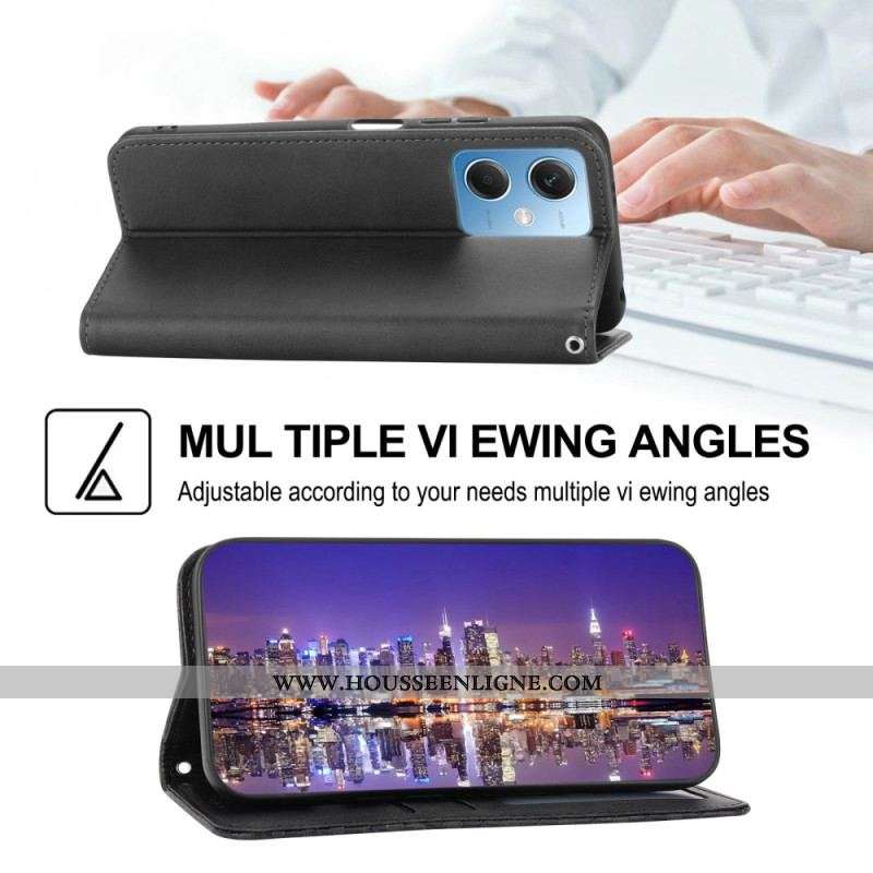 Flip Cover Xiaomi Redmi Note 12/Poco X5 5G Style Cuir Motif 3D