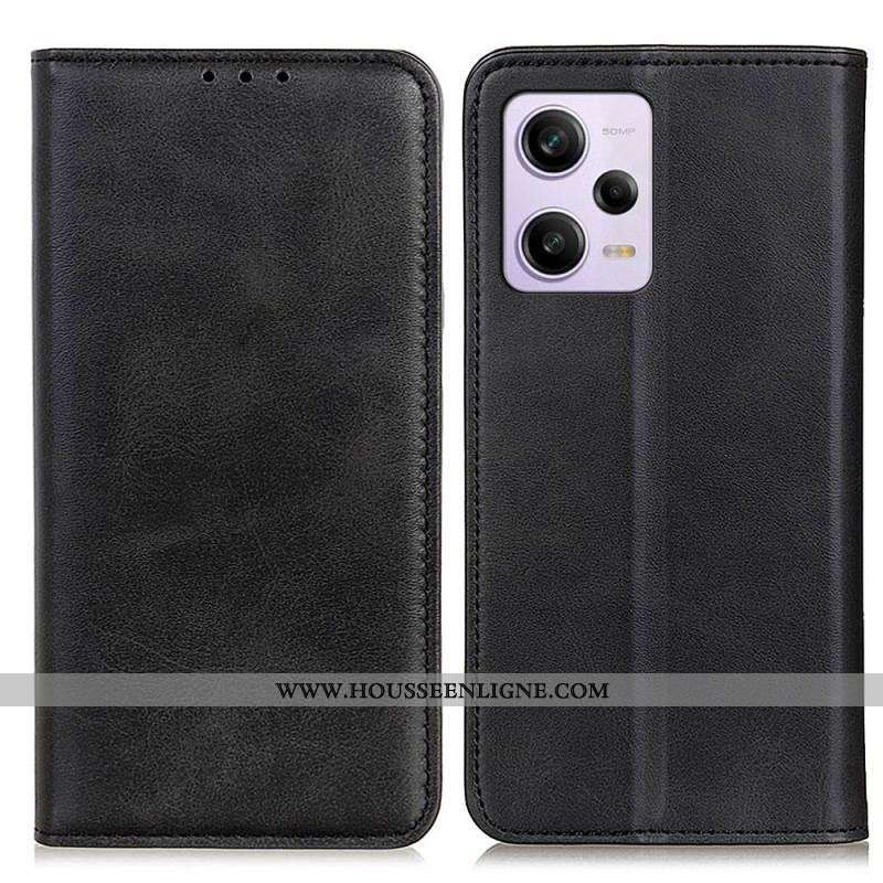 Flip Cover Xiaomi Redmi Note 12 Pro Plus Cuir Fendu Classique