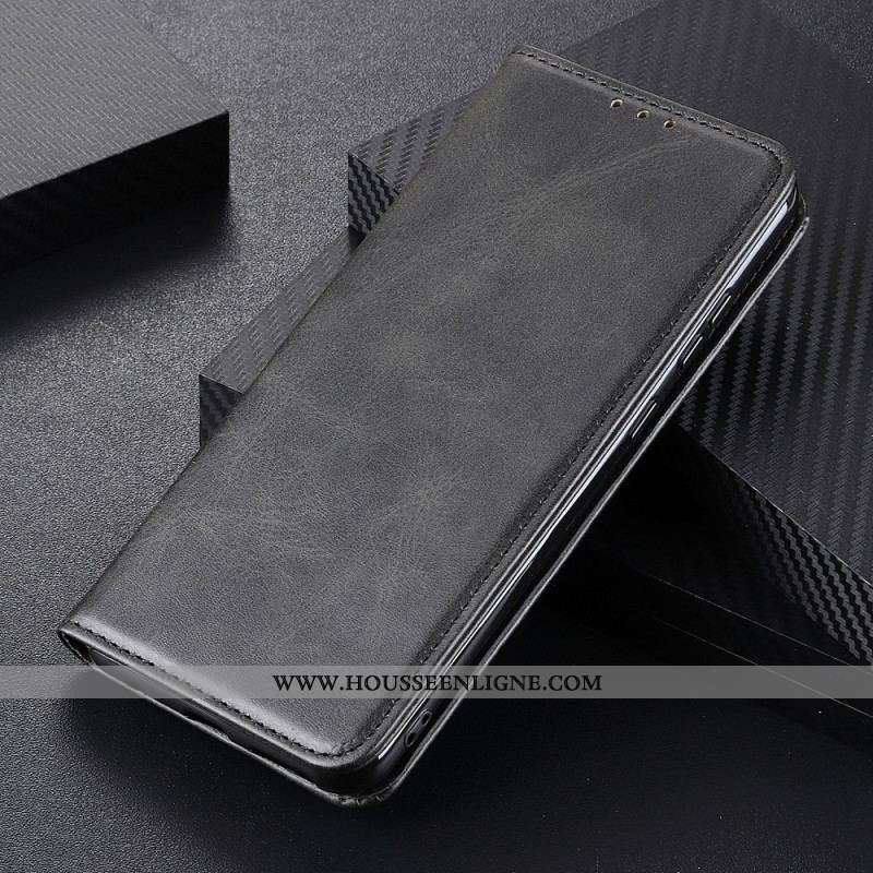 Flip Cover Xiaomi Redmi Note 12 Pro Plus Cuir Fendu Classique