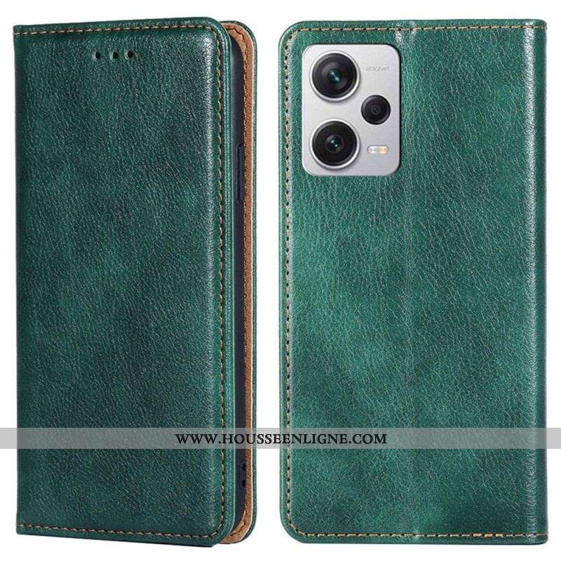 Flip Cover Xiaomi Redmi Note 12 Pro Plus Simili Cuir Coutures