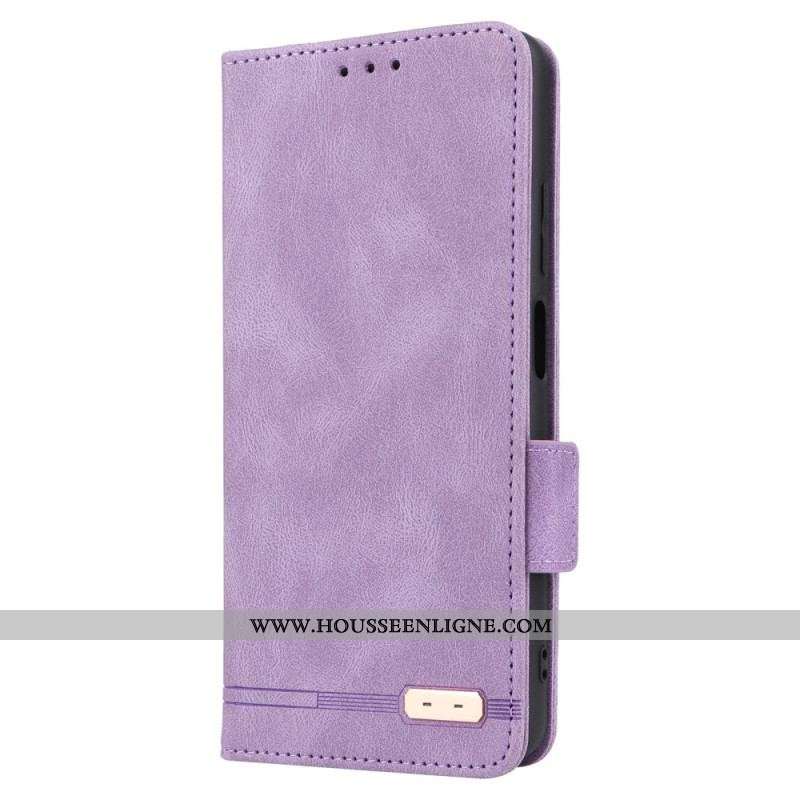 Flip Cover Xiaomi Redmi Note 12 Pro/Poco X5 Pro 5G Effet Cuir Stylé