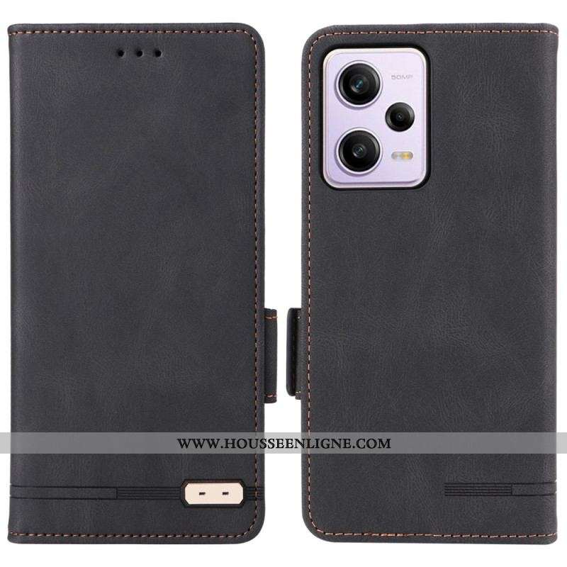 Flip Cover Xiaomi Redmi Note 12 Pro/Poco X5 Pro 5G Effet Cuir Stylé