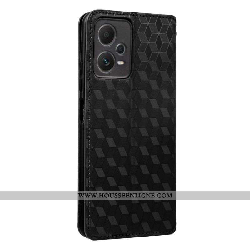 Flip Cover Xiaomi Redmi Note 12 Pro/Poco X5 Pro 5G Motif 3D