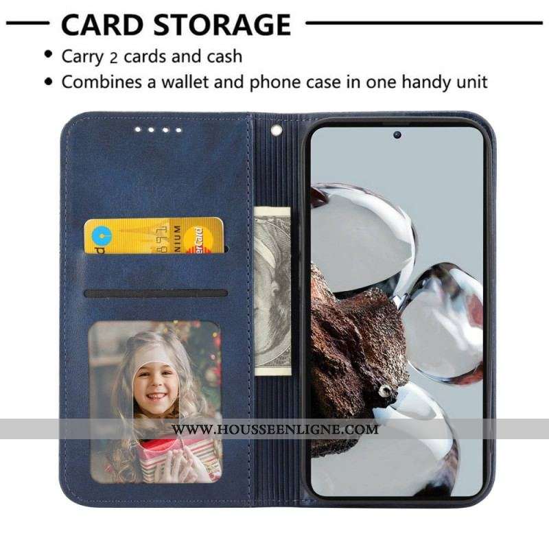 Flip Cover Xiaomi Redmi Note 12 Pro/Poco X5 Pro 5G Style Cuir Motif 3D