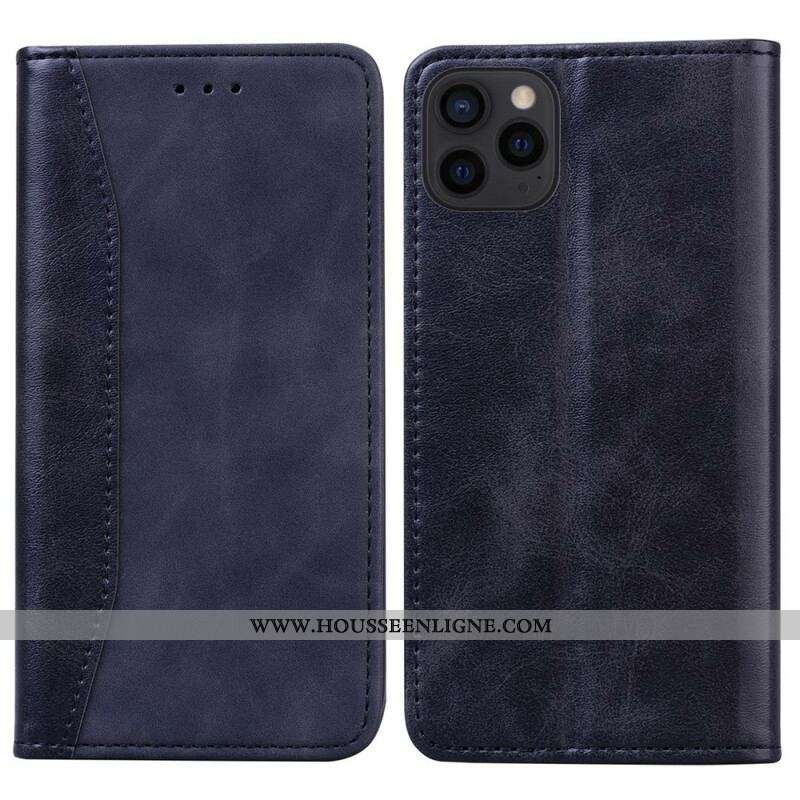 Flip Cover iPhone 13 Pro Effet Cuir Business Bicolore