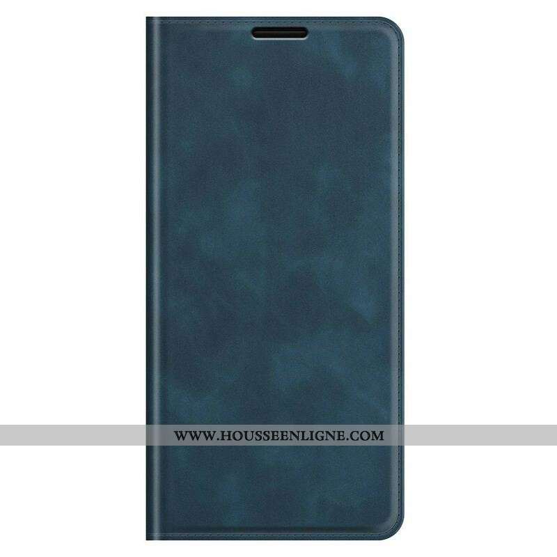 Flip Cover iPhone 13 Pro Effet Cuir Douceur Soie