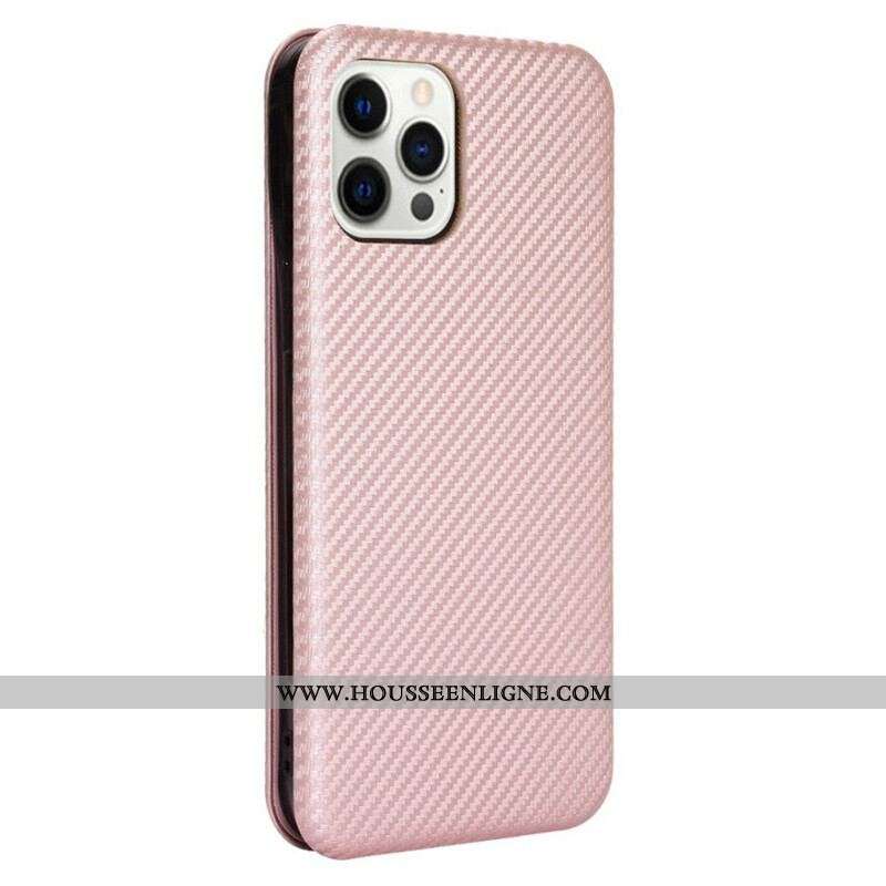 Flip Cover iPhone 13 Pro Max Fibre Carbone
