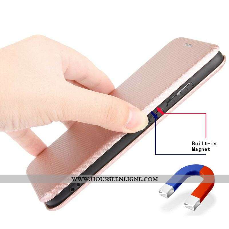 Flip Cover iPhone 13 Pro Max Fibre Carbone