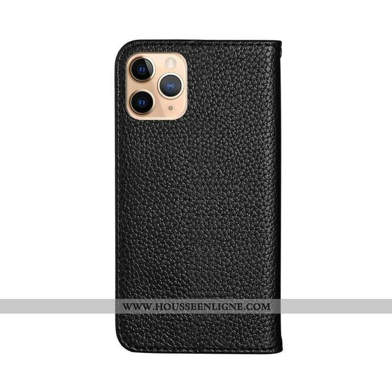 Flip Cover iPhone 13 Pro Max Simili Cuir Litchi Ultra Chic